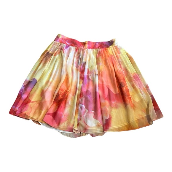 Liz Claiborne Petite Floral Skirt | Size 12P | Lined | Multicolor - Picture 2 of 7